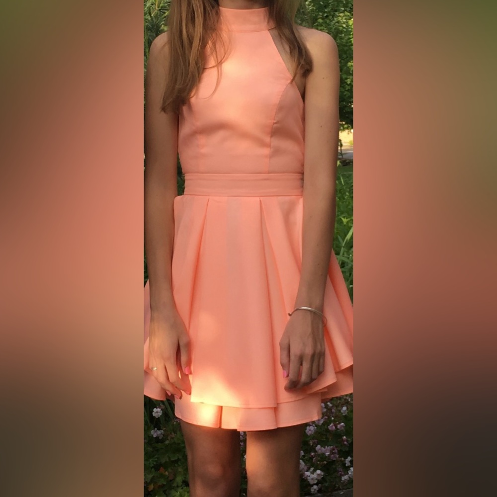 Backless Fit and Flare Dress